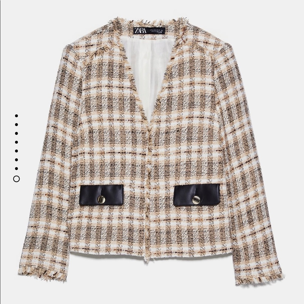 Zara Preppy Tweed Jacket